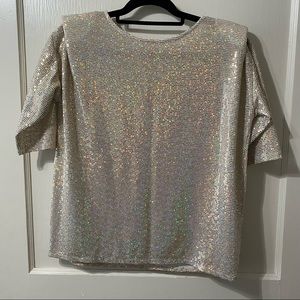 Gold Sparkly Top